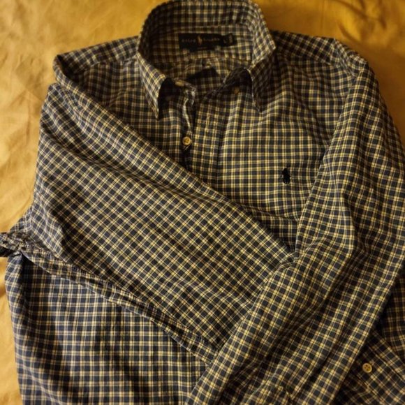 Polo Ralph Lauren Mens L/S Plaid Shirt (L - Slim Fit) - Picture 1 of 3